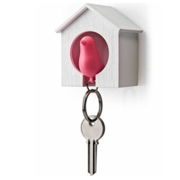 3/$15🍎Sparrow in House Key Chain - Picture 1 of 7